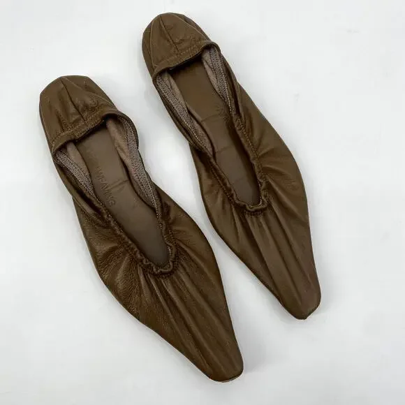 Modern Weaving Ballet Flats in Cocoa - Picture 2 of 11